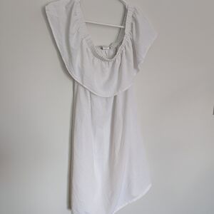 Off shoulder white dress